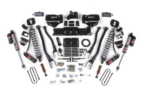 19-24 Ram 3500 4WD 4 Inch 4-Link Suspension Lift Kit, 2 Inch Rear, Block w/o Overload, 6 Bolt Diesel - Fox 2.5 Performance Elite Series C/O Front, FOX 2.0 Front Bump, Fox 2.5 Performance Elite Series Rear BDS Suspension