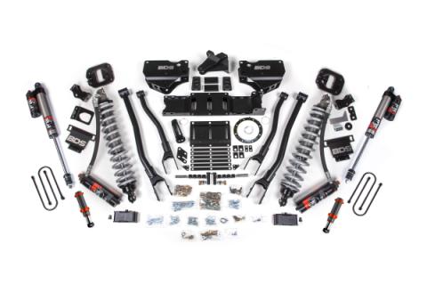 19-24 Ram 3500 4WD 4 Inch 4-Link Suspension Lift Kit, 2 Inch Rear, Block w/o Overload, 8 Bolt Diesel - Fox 2.5 Performance Elite Series C/O Front, FOX 2.0 Front Bump, Fox 2.5 Performance Elite Series Rear BDS Suspension