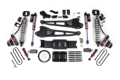 19-24 Ram 3500 4WD 6 Inch Radius Arm Suspension Lift Kit, 5 Inch Rear, Block w/o Overload, 8 Bolt Diesel - Fox 2.5 Performance Elite Series C/O Front, FOX 2.0 Front Bump, Fox 2.5 Performance Elite Series Rear BDS Suspension
