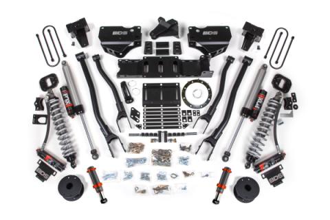 19-24 Ram 3500 4WD 6 Inch 4-Link Suspension Lift Kit, 5 Inch Rear, Block w/ Overload, 8 Bolt Diesel - Fox 2.5 Performance Elite Series C/O Front, FOX 2.0 Front Bump, Fox 2.5 Performance Elite Series Rear BDS Suspension