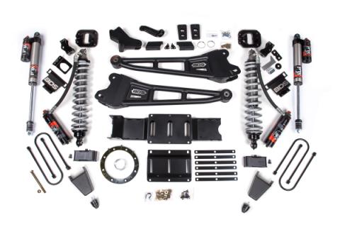 19-24 Ram 3500 4WD 4 Inch Radius Arm Suspension Lift Kit, 2 Inch Rear, Block w/ Overload, 8 Bolt Diesel - Fox 2.5 Performance Elite Series C/O Front, Fox 2.5 Performance Elite Series Rear BDS Suspension