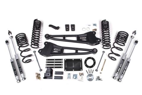 14-18 Ram 2500 5.5 Inch Radius Arm Suspension Lift, 4.5 Inch Rear, Spring, Gas w/ 6 bolt T-case - Fox 2.5 Performance Elite Series R/r Front, Fox 2.5 Performance Elite Series P/b Rear BDS Suspension