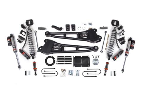 13-18 Ram 3500 4WD 6 Inch Radius Arm Suspension Lift Kit, 4 Inch Rear, Block, 6 Bolt Diesel - Fox 2.5 Performance Elite Series C/O Front, FOX 2.0 Front Bump, Fox 2.5 Performance Elite Series Rear BDS Suspension