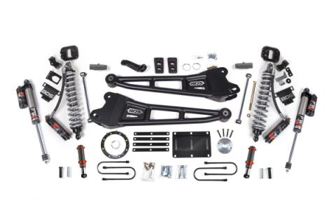 13-18 Ram 3500 4WD 6 Inch Radius Arm Suspension Lift Kit, 4 Inch Rear, Block, 8 Bolt Diesel - Fox 2.5 Performance Elite Series C/O Front, FOX 2.0 Front Bump, Fox 2.5 Performance Elite Series Rear BDS Suspension