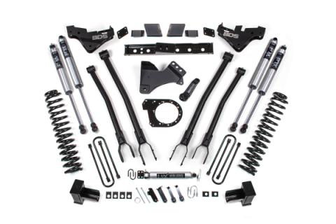 23-26 Ford F-250/F-350 Super Duty 4WD 7 Inch 4-Link Suspension Lift Kit, 5 Inch Rear, Block, Diesel - Fox 2.0 Performance Series Shocks BDS Suspension