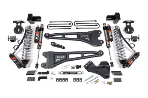 23-26 Ford F-350 DRW 4WD 5 Inch Radius Arm Suspension Lift Kit, 3 Inch Rear, Block, Diesel - Fox 2.5 Performance Elite Series C/O Front, Fox 2.5 Performance Elite Series Rear Shocks BDS Suspension