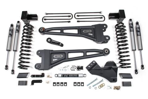 23-26 Ford F-350 DRW 4WD 5 Inch Radius Arm Suspension Lift Kit, 3 Inch Rear, Block, Gas - Fox 2.5 IFP Performance Series Front and Rear Shocks BDS Suspension