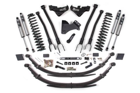 23-26 Ford F-250/F-350 4WD 5 Inch 4-Link Suspension Lift Kit, 3 Inch Rear, Block (W/O Overload), Diesel - Fox 2.0 IFP Performance Series Shocks Front and Rear BDS Suspension