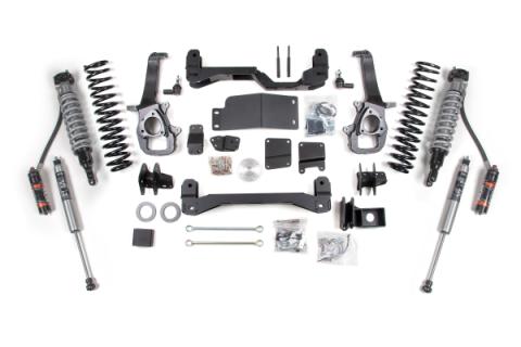 12 Ram 1500 4WD 4 Inch Suspension Lift Kit, 2 Inch Rear Lift, Spacer - Fox 2.5 Performance Elite Series C/O, Fox 2.5 Performance Elite Series Shocks BDS Suspension