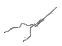 2.5 Inch Cat Back Exhaust System For 19-up Silverado/Sierra 1500 6.2L, 2022 Silverado LTD/ Sierra Limited 6.2L Dual Rear Aluminized Steel MBRP
