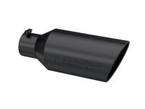 Exhaust Tip 7 Inch O.D. Rolled End 4 Inch Inlet 18 Inch Length Black Coated MBRP