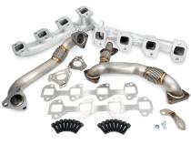 Manifolds and Up-Pipes GM 2002-2004 CA Y Pipe LB7 - Silver