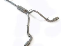 Exhaust Cat Back w/tips Pol/Blk 09-13