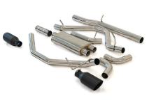 Exhaust Cat Back 2.5 Inch w/Dual Tips Pol/Pol GM 4.3L 5.3L 2014-2018 2019 Classic Body