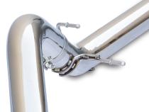 Exhaust Kit 4 Inch Cat Back Single Tip 3.0L Duramax - Pol/Pol