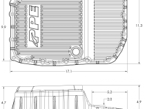 2007-2020 GM w/ 6L80 Heavy-Duty Cast Aluminum Transmission Pan Black