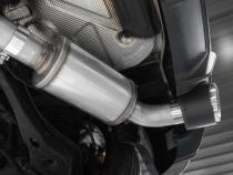 T304 Stainless Steel 3 inch Cat-Back Dual Split Rear with Carbon Fiber Tips (2) 5 inch OD Carbon Fiber Tips Included MBRP