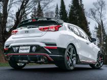 T304 Stainless Steel 3 inch Cat-Back Dual Split Rear with Carbon Fiber Tips (2) 5 inch OD Carbon Fiber Tips Included MBRP