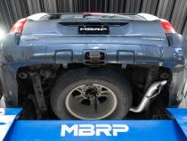 03-24 Toyota 4Runner 11-16 Toyota Land Cruiser Prado Armor Pro T304 Stainless Steel 2.5 Inch Cat-Back High Clearance Turn Down Single Rear Exit MBRP Exhaust System