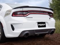 2015-Up Dodge Durango/Charger Black-Coated Tips 5 Inch OD Out, Angle Cut, Sold In Pairs MBRP