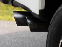 17-Up Ford F-250/350/450 6.7L 4 Inch Filter Back Single Side Dual Exit, Armor Plus T409 Stainless Steel, MBRP