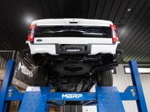 17-Up Ford F-250/350/450 6.7L 4 Inch Filter Back Single Side Dual Exit, Armor Plus T409 Stainless Steel, MBRP