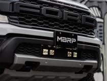 24-Up Ford Ranger Raptor Bumper Light Kit Amber Flood Beam MBRP